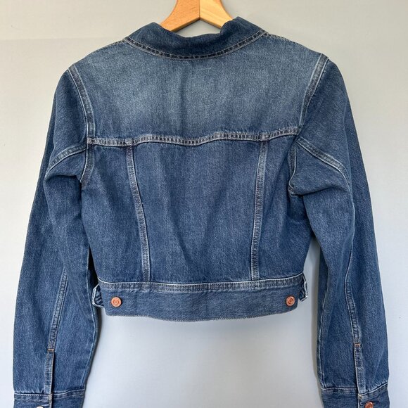 NWOT GapHeritage Cropped Denim Jacket - Medium | Light Indigo - Picture 3 of 4